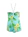 Christina Exotic Garden Minimizing One-Piece Swimdress Turquoise 10