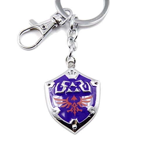 The Legend of Zelda Hylian Shield Keychain (Silver B)