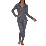 2PC SLEEPWEAR SET: Womens Pink Victoria's Secret Warm Gorgeous Sleepwear / Pajama Set - Bluish Violet