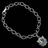Dallas Mavericks Ladies Silver-Tone Charm Bracelet