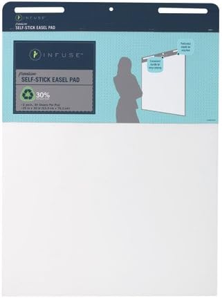 INFUSE Self-Stick Easel Pad, 4/pk