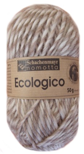 Childrens Toyshop  Garten & Freizeit : Schachenmayr Handstrickgarn Ecologico 50g, naturbelassene Schurwolle, Farbe 86 natur-kamel
