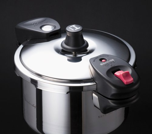ワンダーシェフ 魔法のクイック料理 両手圧力鍋 5.5L QDA55 【蒸しす・浜田ママの魔法のクイック料理(レシピ本)・ガイドDVD付き】 602824