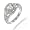 7MM Round Cut Natural Green Amethyst Engagement Ring In Sterling Silver 1.50 CT In Size 5 (Available In Sizes 5-9)