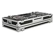 Odyssey FZBM12W Flight Zone Ata Dj Coffin With Wheels For A 12 Mixer And Two Turntables In Battle Position
