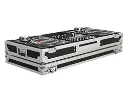Odyssey FZBM12W Flight Zone Ata Dj Coffin With Wheels For A 12 Mixer And Two Turntables In Battle Position