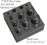 7 PCS Disc Cutter Metal Hole Puncher Jewelry Craft
