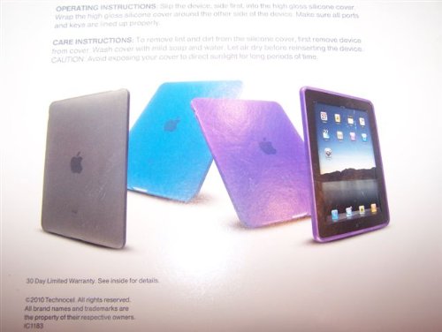 Technocel High Gloss Silicone Cover Case Protector for iPad - Blue