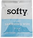 Individually Wrapped Hand Sanitizing Wipes. 100 ct Extra Large & Thick Antibacterial Sanitizer Wipes. Alcohol-Free. Use on Hands + Surface.
