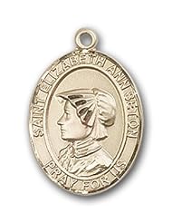 12K Gold-Filled St. Elizabeth Ann Seton Medal