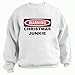 WARNING CHRISTMAS JUNKIE Youth Sweatshirt (for Kids) Various Colors Available