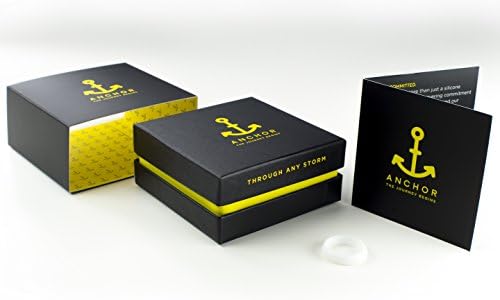 Anchor Silicone Wedding Ring for Women with Exclusive Gift Box - Award-Winning Safe and Versatile Wedding Bands Designed for Your Active Lifestyle (Classic White, XXXL)