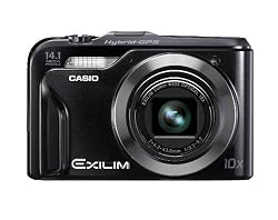 Casio EX-H20GBK Hybrid-GPS Enabled 14 MP Digital Camera with 10x Zoom and 3-Inch LCD (Black)
