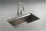 41tolnEfGPL. SL160  KOHLER K 3673 NA 8 Degree Large Single Kitchen Sink Reviews
