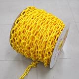 プラスチックチェーン 黄色 直径8mm 50m