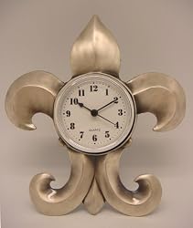 Quartz Clock - Fleur de Lis Design