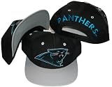 Carolina Panthers Black/Grey Two Tone Plastic Snapback Adjustable Plastic Snap Back Hat / Cap