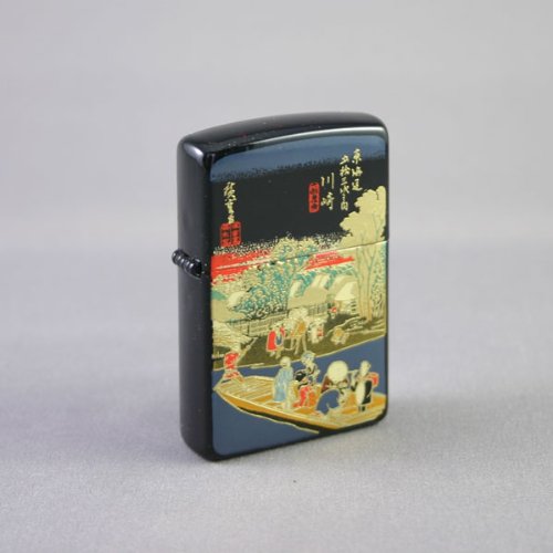 Cover image : 本金蒔絵 東海道五十三次シリーズ・Zippo ジッポーライター・川崎 六郷渡舟