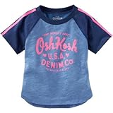 OSHKOSH(オシュコシュ) ラグラン ロゴティ ブルー トップス半袖Tシャツ 6歳【並行輸入】