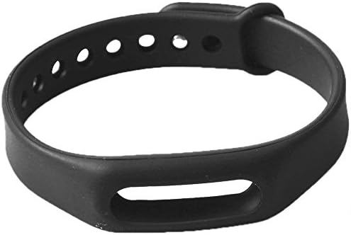 Cherrylee® Replacement 9 Colors Adjustable Unisex TPSiV Wrist Band Bracelet with Clasp for Xiaomi Mi Band Fitness Wearable Tracker No Activity Tracker (black)