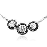 Black and White Diamond Necklace
