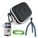 Kodak PlaySport HD Waterproof Pocket Video Camera Mini Camcorder Accessories Kit: EVA Smooth Black Protective Hard Kodak Camera Case + BLUE Kodak Camera Tripod with Flexible Grip Legs + Universal Kodak Screen Protector + Live * Laugh * Love VG Wrist Band!!!