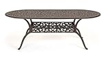 Caluco Florence Outdoor Patio Oval Dining Table 84 &acute; - cast Aluminum - B0017JWLNM