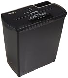 AmazonBasics 8-Sheet Strip-Cut Paper/CD/Credit Card Shredder with Basket