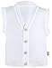 Lilax Baby Boy White Knit Vest Sweater