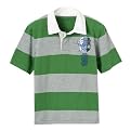 Boys' Cherokee&reg; Rugby Polo - Green/Grey