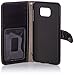 ACEABOVE Galaxy S6 Book Cover Case Leather Wallet cover with Hand Strap with STAND Flip Cover (Black)