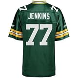 Youth Extra Large (18-20) NFL Green Bay Packers Jenkins #77 Green Throwback Football Jersey