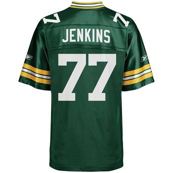 Youth Extra Large (18-20) NFL Green Bay Packers Jenkins #77 Green Throwback Football Jersey