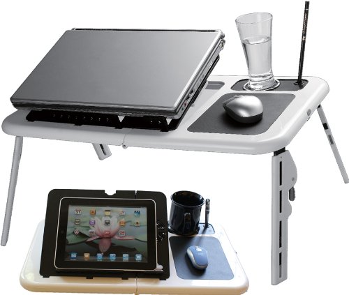 Estand Laptop Table Fan Wh/Bl On Sale