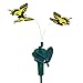 HQRP Pair of Flying Fluttering Butterflies Yellow Swallowtail and Orange Monarch Solar Powered for Patio Garden Decor Plants Flowers