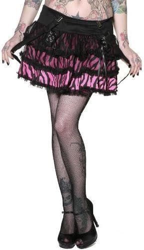 Living Dead Souls ZEBRA TIER SKIRT in Choice of Colors