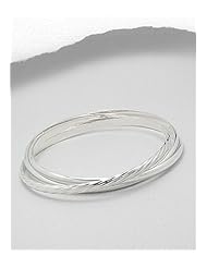 Bangle Bracelet In 92.5 Sterling Silver