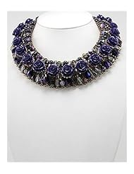 Rose Resin Necklace In Zinc