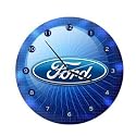 Ford Logo Nostalgic Button Tin Clock