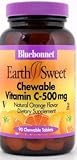 Bluebonnet - Earth Sweet Chewable Vitamin C-500 Mg. Kosher Gluten-Free - 90 TABLET