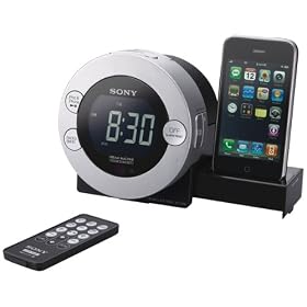 Sony ICF-C7IP Clock Radio for iPod and iPhone with Hidden Sliding Dock Tray