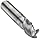 Niagara Cutter AN345R Carbide End Mill with Wiper Flat for Aluminum, Extended Reach (Neck Style), TiCN Coated, 3 Flutes, Radiused-Corner End