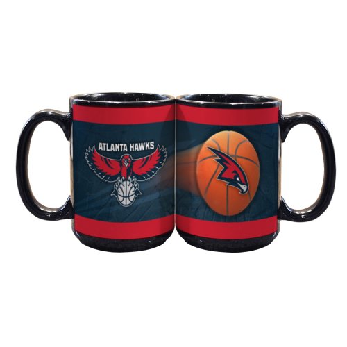 NBA Atlanta Hawks 2 Pack 15oz Black SportsBall Mug