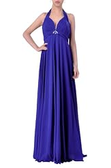 Strapless Halter Chiffon Floor Length  Dress