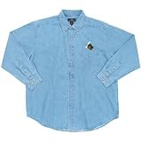 Purdue Boilermakers NCAA Denim Long Sleeve Button-Down Shirt (Blue)