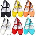 6 Pair Assorted Mary Jane Cotton China Doll Slippers in Womans US Sizes