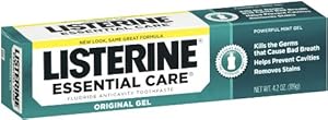 Listerine Essential Care Toothpaste, Powerful Mint Gel, 4.2 Ounce