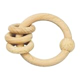 Green Sprouts Natural Wood Ring Rattle