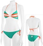 Miami Dolphins Women's Striped String Bikini