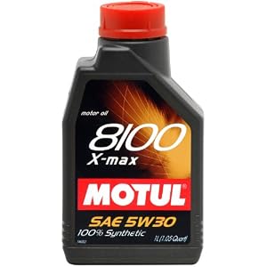 Motul-841411-8100-X-max-5W-30-100-Percent-Synthetic-High-Power-Gasoline-and-Diesel-Engine-Lubricant-1-Liter